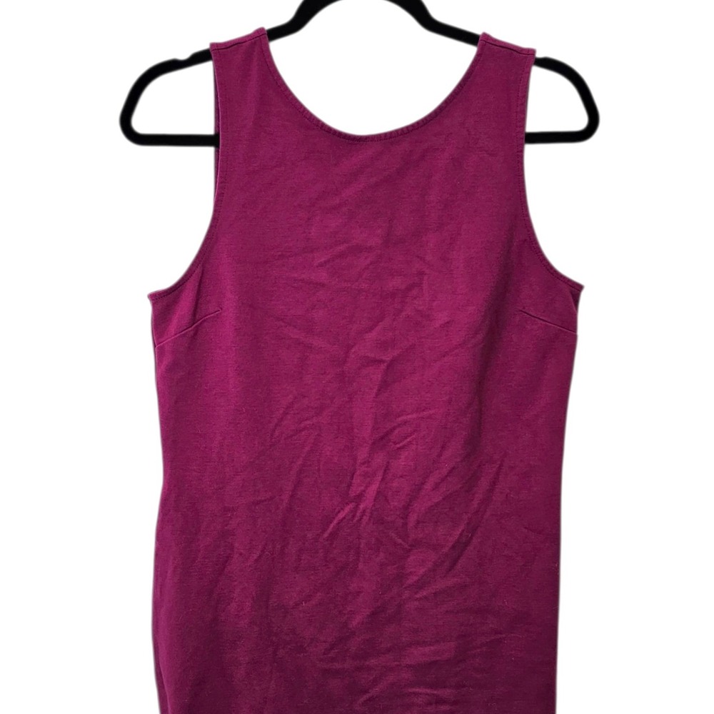 J. Crew Factory Viscose-blend Magenta Sleeveless Mini Dress Size Medium - Picture 2 of 7